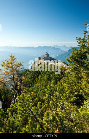 Eagle's Nest, Kehlsteinhaus, Hitler's lair à Berchtesgaden dans les Alpes bavaroises, Allemagne Banque D'Images
