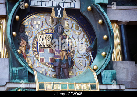 L'Anker Uhr, Anchor, horloge à Vienne, Autriche Banque D'Images