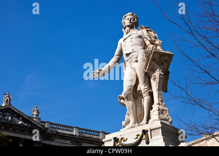 Statue de Wolfgang Amadeus Mozart dans le Burggarten à Vienne Banque D'Images