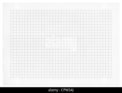 Modèle mathématique détaillé papier vierge Banque D'Images