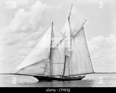 Le Volontaire - Vainqueur de l'America's Cup en 1887, ici en 1891 Banque D'Images