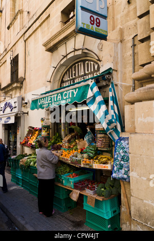 Les fruits et légumes à La Valette, Malte. Banque D'Images