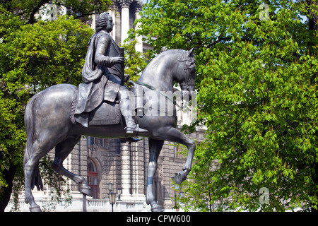 Statue équestre de François 1 à Vienne, Autriche Banque D'Images