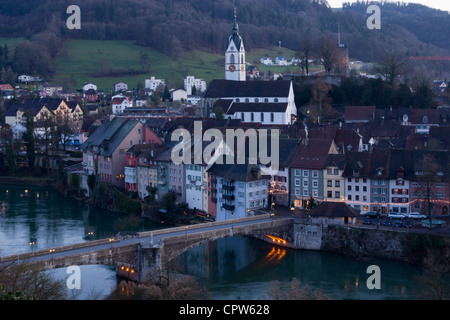 Brugg, canton suisse d'Argovie, Haut Rhin, France, Europe Banque D'Images