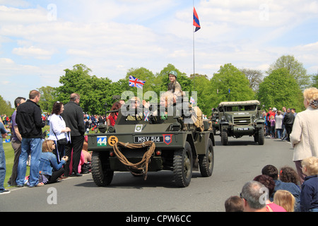 Daimler Dingo Mk2 Scout car (1944), Vintage Vehicle Parade, Chestnut Sunday, Bushy Park, Hampton court, Angleterre, Royaume-Uni, Europe Banque D'Images