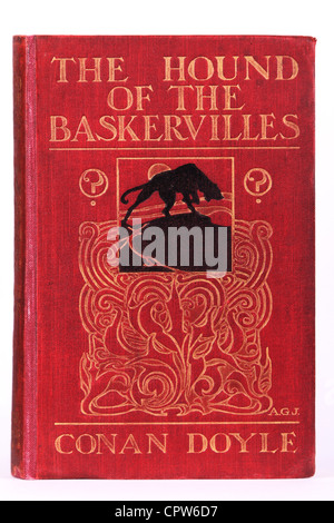 Hound of the Baskervilles couverture du livre première édition Sherlock Holmes, Arthur Conan Doyle, publié en 1902 Banque D'Images