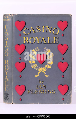 Ian Fleming, Casino Royale Protège-livre UK 1ère édition James Bond 007 Banque D'Images