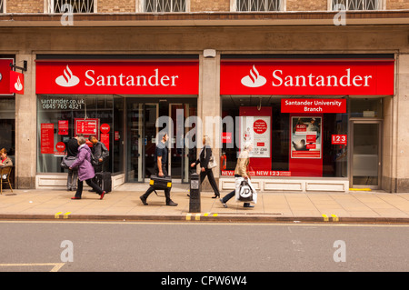 La Banque Santander à Cambridge , Angleterre , Angleterre , Royaume-Uni Banque D'Images