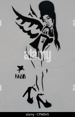 Graffiti dans Camden, Londres Banque D'Images