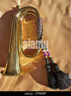 Une armée de militaires traditionnelles bugle Banque D'Images