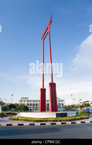 La balançoire géante (Sao Ching Cha), Phra Nakhon, Bangkok, Thaïlande Banque D'Images