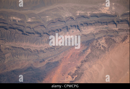 Ouarkziz Impact Crater est situé dans le nord-ouest de l'Algérie Banque D'Images