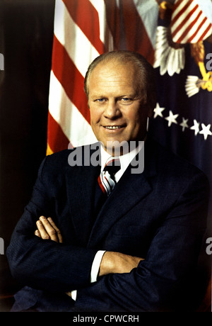 Gerald Ford, 38e président des États-Unis. Banque D'Images