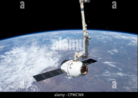 SpaceX Dragon du fret commercial de plaisance sur la route vers l'ISS Banque D'Images