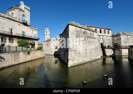 La Havane. Cuba. Castillo de la Real Fuerza, Habana Vieja, Habana Vieja / La Vieille Havane. Banque D'Images