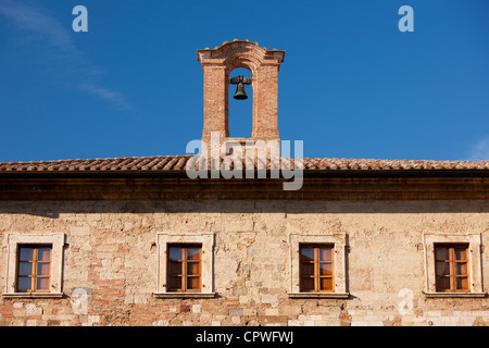 Palazzo del Capitano del Popolo, Palais du Capitaine du Peuple, sur la Piazza Grande à Montepulciano, Toscane, Italie Banque D'Images