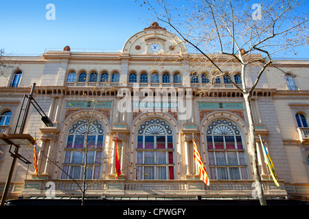 Barcelona Gran Teatro del Liceo ramblas Liceu en façade Banque D'Images