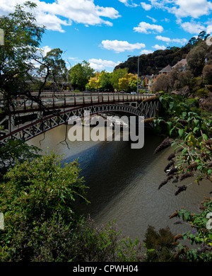 Kings bridge Launceston est l'entrée de Cataract Gorge. Banque D'Images