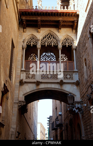 Barcelone Palau generalitat arch dans le corridor Barrio gothique Banque D'Images