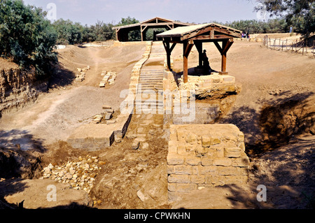 Asie Jordanie Bethany Jourdain Site du baptême de Jésus" Banque D'Images