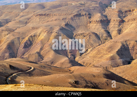 Le Mont Nébo Jordanie Asie depuis le sommet de la vue sur la montagne de la Terre Promise Banque D'Images