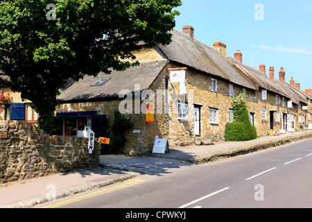 Dans les chaumières Abbotsbury Dorset Banque D'Images