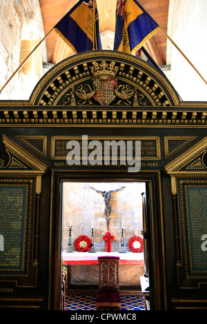 Le War Memorial Chapel à Christchurch Priory Dorset Banque D'Images