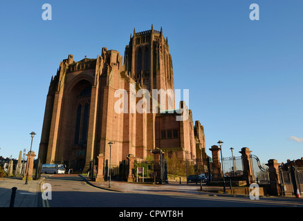 La cathédrale anglicane de Liverpool Banque D'Images