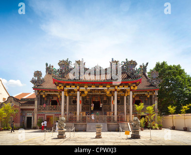 Ou Khoo Kongsi Khoo clan clan chinois, la plus belle maison d'association à Penang, Malaisie. Banque D'Images