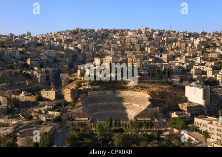 Amphithéâtre romain, Amman, Jordanie Banque D'Images