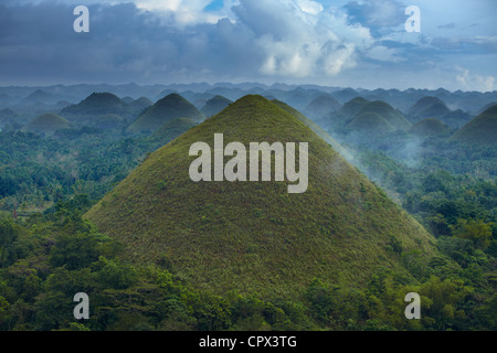 Collines de chocolat, Bohol, Philippines, les Visayas Banque D'Images