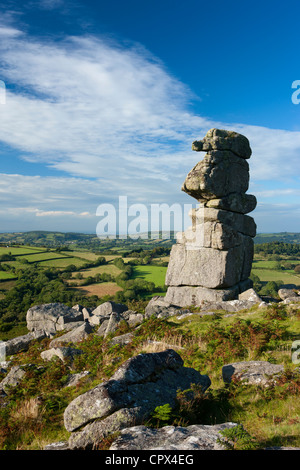 Le nez de Bowerman, Dartmoor, dans le Devon, England, UK Banque D'Images