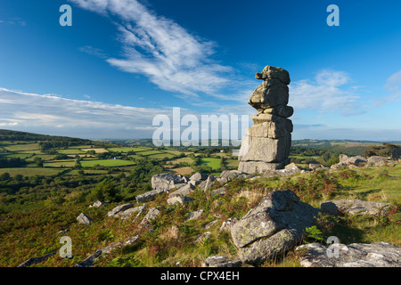 Le nez de Bowerman, Dartmoor, dans le Devon, England, UK Banque D'Images