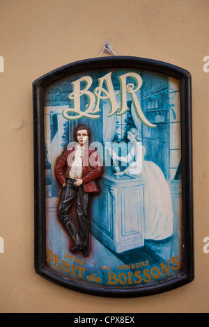 Bar sign Lucca Italie Banque D'Images