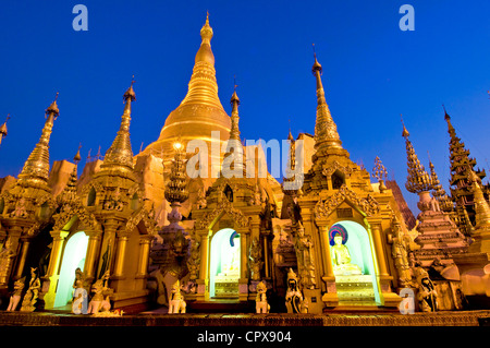 Myanmar (Birmanie), Division de Yangon, Yangon, District de Kandawgyi, Parc du Peuple, de la pagode Shwedagon (Paya Shwedagon) Banque D'Images