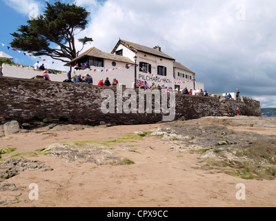 Pilchard Inn sur l'Ile de Burgh, South Devon, UK Banque D'Images