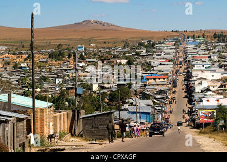 Madagascar Hautes terres centrales ancienne province de Fianarantsoa IHorombe Region ville nouvelle naissance de Sapphire rush Ilakaka on National Banque D'Images