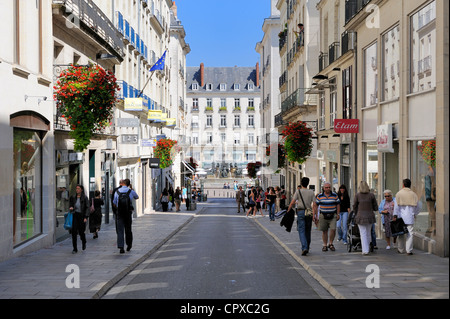 France, Loire Atlantique, Nantes, rue Crébillon menant à la Place Royale Banque D'Images