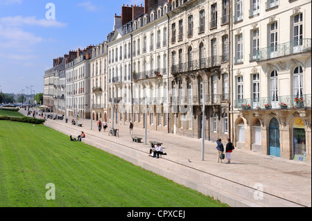 France, Loire Atlantique, Nantes, des propriétaires de navires de maisons dans la rue de Turenne sur l'ancienne île Feydeau Banque D'Images