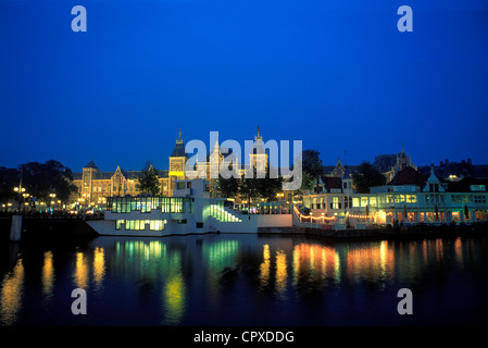 Pays-bas, Amsterdam, la gare principale Banque D'Images