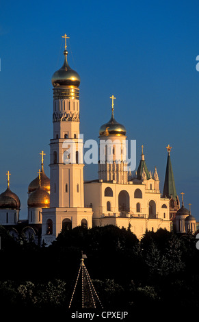 La Russie, Moscou, Kremlin inscrite au Patrimoine Mondial de l'UNESCO, clocher d'Ivan le Grand Banque D'Images
