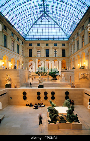 France, Paris, Musée du Louvre vue à l'intérieur du passage Richelieu Banque D'Images