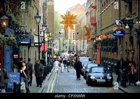 Royaume-uni, Londres, Seven Dials, Earlham Street, une des principales rues de Londres Banque D'Images