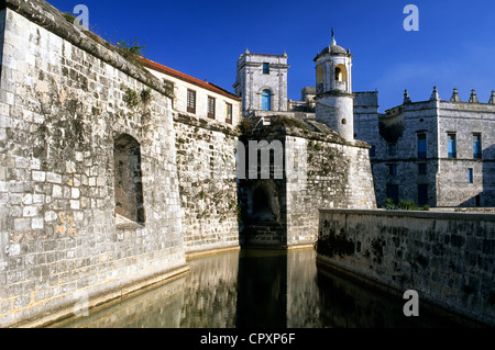 Cuba, La Havane, le Castillo de la Real Fuerza inscrite comme Patrimoine Mondial par l'UNESCO Wordl Banque D'Images