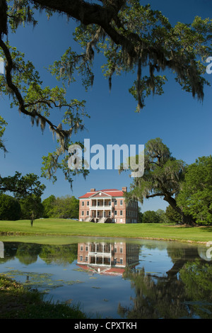 DRAYTON HALL PALLADIEN GÉORGIENNE MANSION CHARLESTON EN CAROLINE DU SUD USA Banque D'Images