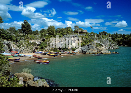 La province de La Altagracia, République dominicaine, Boca de Yuma, petit port de pêche à l'embouchure de la rivière Yuma Banque D'Images