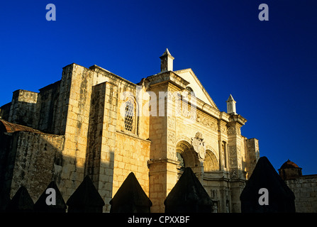 République dominicaine Santo Domingo province District Fédéral inscrite au Patrimoine Mondial de l'UNESCO première cathédrale d'Américains Banque D'Images