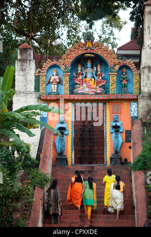 L'Inde, Etat du Kerala, Varkala, temple hindou de Janardhana Swami Banque D'Images