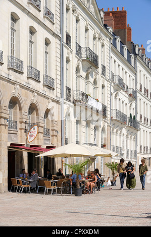 France, Loire Atlantique, Nantes, capitale verte européenne 2013, maison de l'armateur quai Turenne sur l'ancienne île Feydeau Banque D'Images