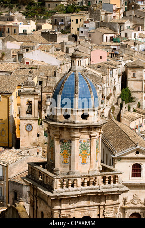 Italie, Sicile, Ragusa, ville baroque inscrite au Patrimoine Mondial de l'UNESCO, Ragusa Ibla (basse-ville) Banque D'Images